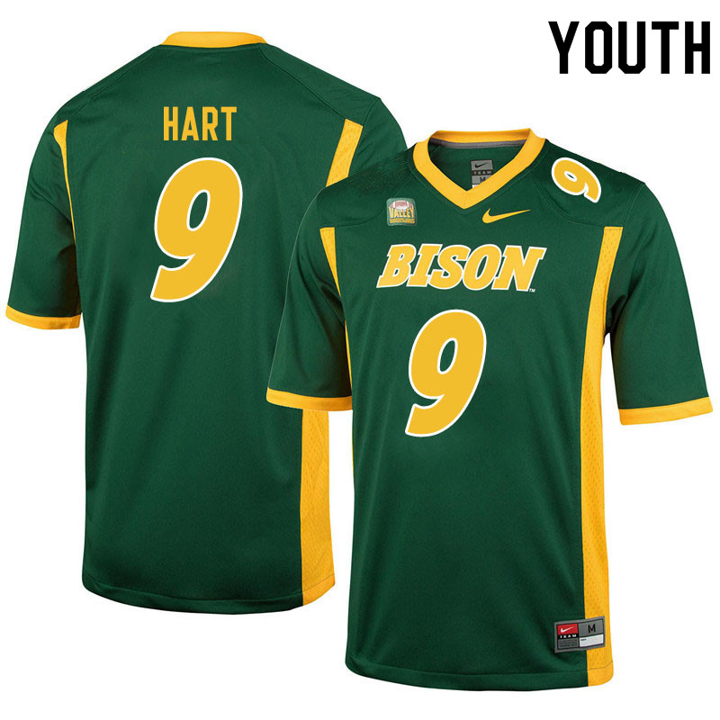 Youth #9 DJ Hart North Dakota State Bison College Football Jerseys Sale-Green - Click Image to Close